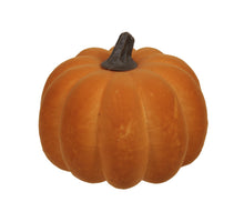 4 flock pumpkins orange Ø 9x8 cm