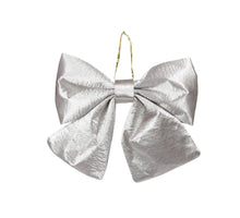 pc. 1 fabric bow silver 22x19 cm