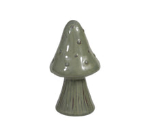 pc. 1 stoneware mushroom green Ø 8.5x15 cm