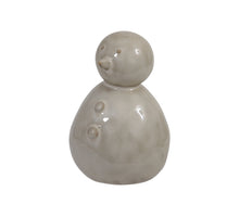 pc. 1 stoneware snowman cream 8x7.5x11.5 cm