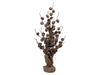 pc. 1 cone tree/standing white wash 22x52 cm