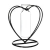 Metalen hart D10 H10,5cm zwart met reageerbuis