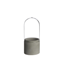 Ø10 h.24 cm cilinder pot w. cover