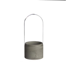 Ø12 h.29.5 cm cilinder pot w. cover