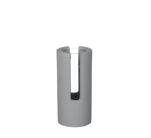 Cement and glass flower vase Ø6 h.13.5 cm