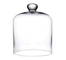 Big glass dome with knob Ø27 h.35 cm