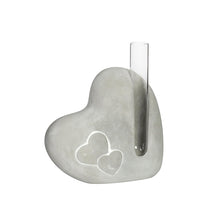 Cementhart met glazen buis L4,5 x W13 x H14,6cm