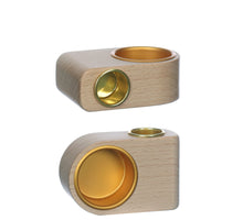 Candle holder Ø8.5 h.3 cm 2-way wood