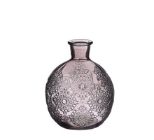 Bologna glass bottle  h.12 Ø9,5 cm grey