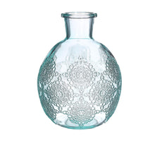 Bologna glass bottle  h.17 Ø13 cm soft blue