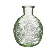 Bologna glass bottle  h.17 Ø13 cm soft green