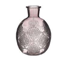 Bologna glass bottle  h.17 Ø13 cm grey