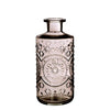Glass bottle Berlin gray D9 H21cm