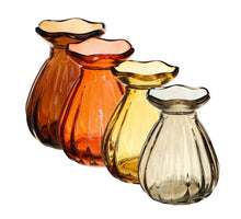 Fleur vase Ø7 h. 9 cm 4 assorted autumn colors