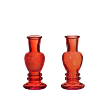 Venice vase candle  h.11,3 Ø5 red 2 ass.