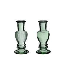 Venice vase candle  h.11,3 Ø5 dark green 2 ass.