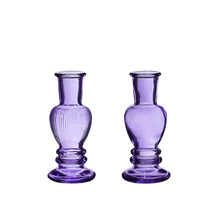 Venice vase candle  h.11,3 Ø5 purple 2 ass.
