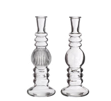 Florence vase candle h.23 Ø8,5 clear  2 ass.