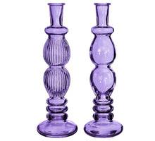 Florence vase candle  h.28 Ø9 purple  2 ass.