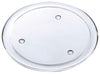 Candle holder glass plate D19.5 H1.8cm clear
