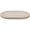 Plateau oval wood 19x12x1.1cm Natural