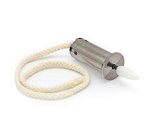Lont met vlam LED incl 3x LR44 batterij zilver