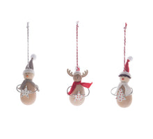 Houten winterfiguur 4x12cm 1 stuk