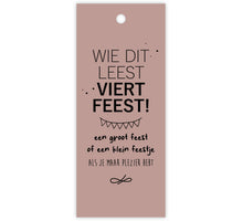 Pakje a 12 kadokaartjes PIP - Wie dit leest viert feest!