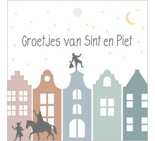 Pakje a 12 kadokaartjes Groetjes van Sint en Piet