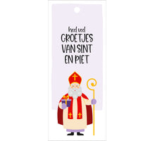 Pakje a 12 kadokaartjes Heel veel groetjes van Sint en Piet