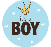 Rol 500 etiketten ''It's a boy'' Ø35mm