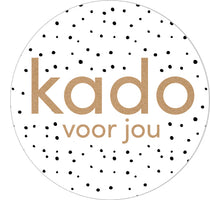Rol 500 etiketten ''Kado voor jou'' Ø35mm