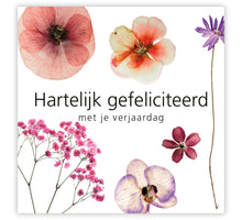Pakje a 12 kadokaartjes Le Jardin Hartelijk gefeliciteerd