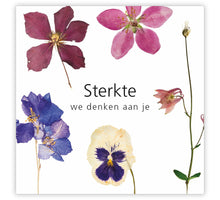 Pakje a 12 kadokaartjes Le Jardin Sterkte we denken aan je