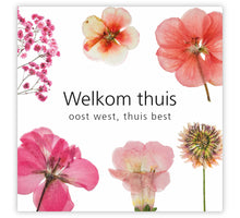 Pakje a 12 kadokaartjes Le Jardin Welkom thuis oost west, thuis best