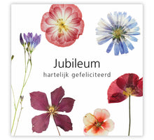 Pakje a 12 kadokaartjes Le Jardin Jubileum, hartelijk gefeliciteerd
