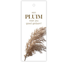 Pakje a 12 kadokaartjes Pampas Een pluim voor jou goed gedaan!