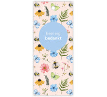 Pakje a 12 kadokaartjes Butterfly Heel erg bedankt