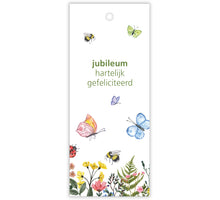 Pakje a 12 kadokaartjes Butterfly Jubileum gefeliciteerd