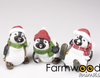 PINGUIN KERST 3 ASSORTIE 9 CM POLYRESIN