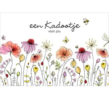 Pak a 25 kadobonnen met veldbloemen rechthoek