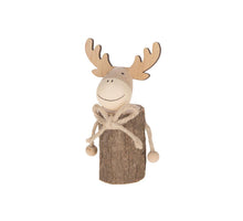 Wooden moose 8.7x5.5x16cm Natural