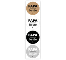 Rol 500 etiketten ''Papa jij bent de beste'' Ø35mm Combi