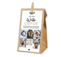 Zakje Winterliefde - houder plus 6 postkaarten