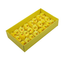 Chenille Kippen 4cm Geel - 36 Stuks