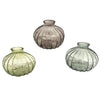 Vase Glass 3 assorted D10.7 H9cm