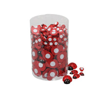 tube 255 mini beetles/sticker red 1.2/1.8/2.5 cm