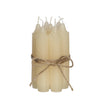 cream taper candle h.11 cm set 7
