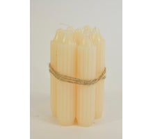 Set 7 pencil taper candle h. 11cm creme