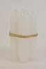 Set of 7 pencil taper candles, H. 11 cm, white